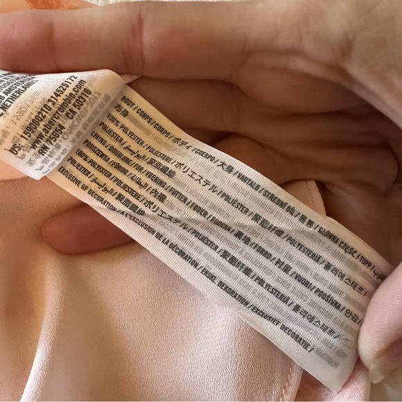 ABERCROMBIE & FITCH Pink Tie Dye Print Cut Out Mini Slip Dress Size M NWT - Picture 8 of 9